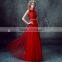 New Fashion Sleeveless Lace Red Bridesmaid Dresses Factory Price Superior Quality Fashional Elegant Bridesmaid Dresses