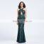 2017 newest special cutting elegant fashion lace evening dress
