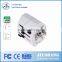 International Portable Dual USB Universal Travel Adapter With USA/AU/EU/UK Worldwide Plugs