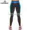 Black Yoga leggins Gradient Ribbon Printed Pants High Elastic Leggings For Women