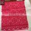 2016 Rose-carmine Lace Fabric Designs for Women Dress