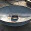 Punching groove dish head with handhole and manhole