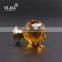 amber brushed nickel glass crystal cabinet door handles with brass base