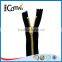 5# Brass Y Teeth Custom Gold Metal Zipper For Bags/Garment