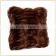 Mahogany Mink Faux Fur 18" Square Pillow/Cushion