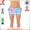 Sublimation printing dance shorts, quick dry dance wear