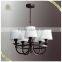 Wholesale Indoor Decorative Pendant Lighting Classic Iron Base Fabric Shade pendant lamp, Overhead Ceiling Lamp