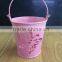 wedding favors party gift supplly 2" cute small mini metal bucket with butterfly pattern