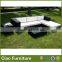 Rattan outdoor furniture sectional sofa with cushion