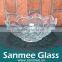 Flower Shpae Clear Glass Bowl Crystal Glass Sugar Bowl