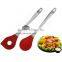 SK-0106 Plastic Handle Silicone Set Of 2 salad serving spoon