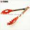 14061 9 Inch Kitchen and Barbecue Grill Tongs Silicone BBQ Cooking Stainless Steel Locking Food Tong Salad Tongs