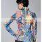 2017 fashion oem fleece sublimation ladies fitted yoga jacket