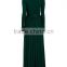 2015 Fashion Custom design elegant Hot Sale dark green Deep V-neck Split Long Sleeve Maxi Dress with full floor length
