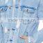 Wholesale Denim Men's Cotton Make Old Hole Jeans Jacket
