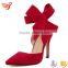 HFRTA234 Genuine leather fashion flower crystal high heel wedding shoes bridal