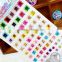 Custom Multi Mix Color Five Star Shape Self Adhesive Diy Gem Rhinestone Acrylic Sticker
