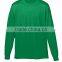 Wicking Long Sleeve T-Shirt For Youth Self-Fabric Collar And Cuffs Training Tee 100% Polyester Wicks Moisture Sport Wear