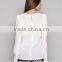 2015 New Office Blouse Design Long Sleeve Chiffon Blouse for Women