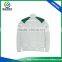Contrast Color Full Zipper White Polyester /cotton Children Soccer Jacket