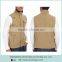 100% Nylon Adjustable Drawcord Hem Two Zip Chest Pockets Mens Vest