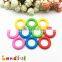 35mm BPA Free Craft Baby Toys Infant Teething Circle Plastic Rings