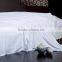 Guangzhou bed linen manufacturer 300 Thread count white color cotton bedsheets bedding sets
