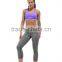 Womens Seamless High waist Capris Legging Pants