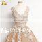 CE1442 Romantic Custom Made V-Neck Nude Pink Lace Fashionable Korean Cocktail Dresses
