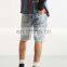 2017 New Top Fashion Style Man Partial White Pocket Jeans Short