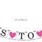 aluminum ring and Miss To Mrs banner bachelorette party supplies party hanging banner printing