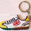 Custom 3D PVC sneaker keychains for promotional gifts, soft pvc/rubber basketball air max shoes keyring, running shoe key ring
