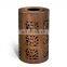 Modern Style Rusted Corten Steel Waste Bin For Project
