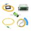 FTTH fiber optic terminal distribution box with PLC splitter adapter pigtail accessories