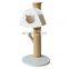 2020 Fancy cat climbing frame scratching tree high-end wood climbing tower for cats