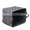 handmade foldable rectangular felt storage basket with handle for clothes