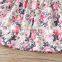 A0145# Summer Girls Dress 2020 Cotton Print Flowers Sleeves Backless Kids Clothes Dress