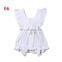 2019 summer New Design Baby Girl Summer Romper Bodysuits Cotton Flutter Sleeve Romper Outfits Clothes