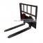 Mini pallet forks for front end loader tractor