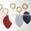 Organic Cotton Leaf Pacifier Beech Wood Baby Teether Ring