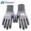 Commercial 15G Nylon Spandex Nitrile Superthin Foam Gloves with Topflex Grey Black