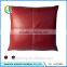 Red Faux Leather Bench Cushion