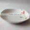 Beautiful 30pcs square fine porcelain dinner set with decal printing