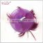 bridal elegant purple feather flower hair accessories