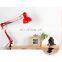 Hot Selling Industrial Red Eye Protection Table Lamp Metal Long Arm Foldable Table Lamp
