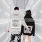 Custom Fall/winter Plush Matching Shirt Hip-hop Style Transparent Reflective Large-pocket Hoodie Sports Jogging Suit