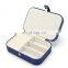 Custom large capacity cosmetics box portable PU jewelry storage box