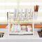 New products double tier plastic cutlery drainer kitchen holder dish rack