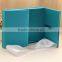 Hight Quality Elegant Silk Wedding Invitation Box with Brooch