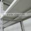 (DL-B1 ) Knock Down 5 Layers Metal Frame Double Side Magazine Rack With Yellow MDF Surface